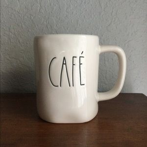 Café coffee mug by Rae Dunn,  6 x 6 x 6